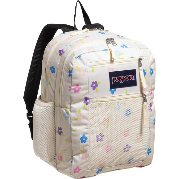 Jansport Handbags - NWT JanSport Duo Pack Backpack Floral Cutout Cream Multi 32L BACK T SCHOOL